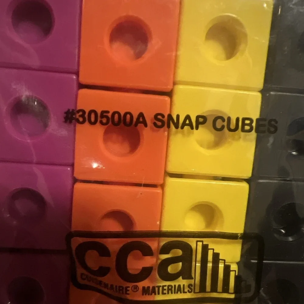 Lot Of 2 Cuisenaire Snap Cubes Sets 100 Pc Math Manipulatives 30500A NOS Sealed